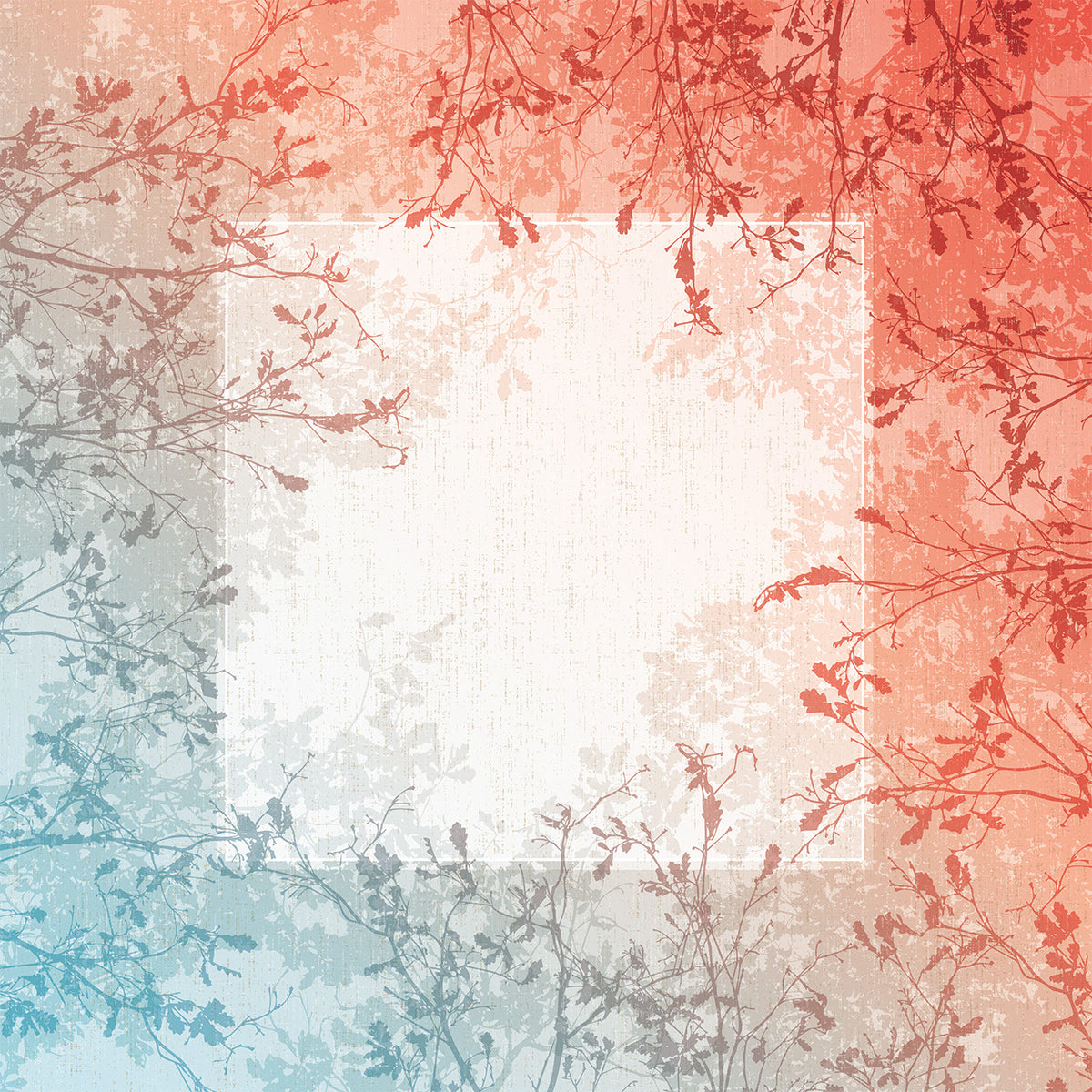 Calm Canopy Autumn Mahjong Mat